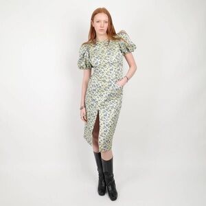 NWT ROTATE Birger Christensen Katarina Floral Puff Sleeve Midi Dress Sz 36 US 4